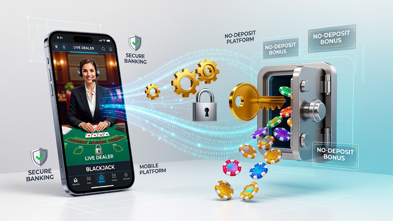 Mobiele live dealer interfaces met no-deposit incentives en beveiligde betaalopties