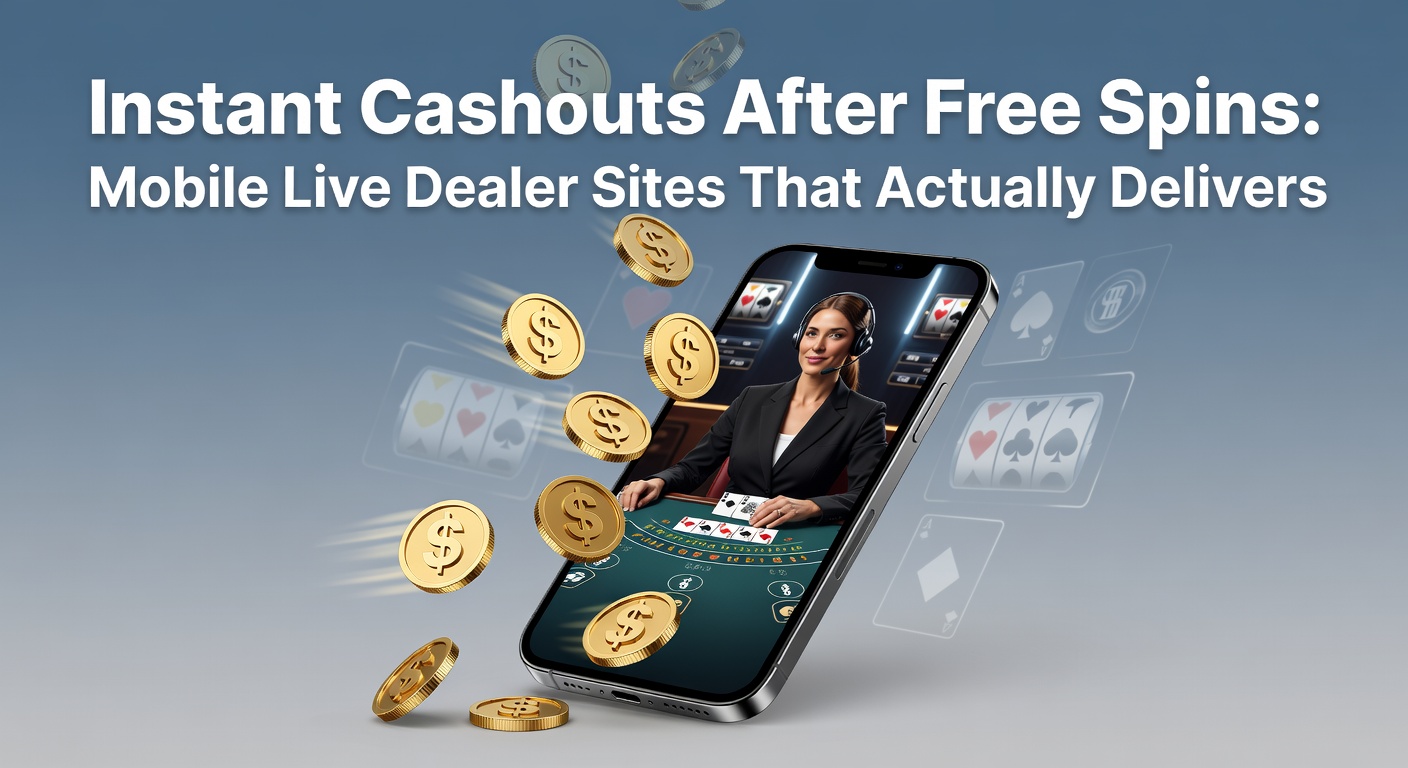Mobiele live dealer tafel met snelle uitbetalingsopties op scherm