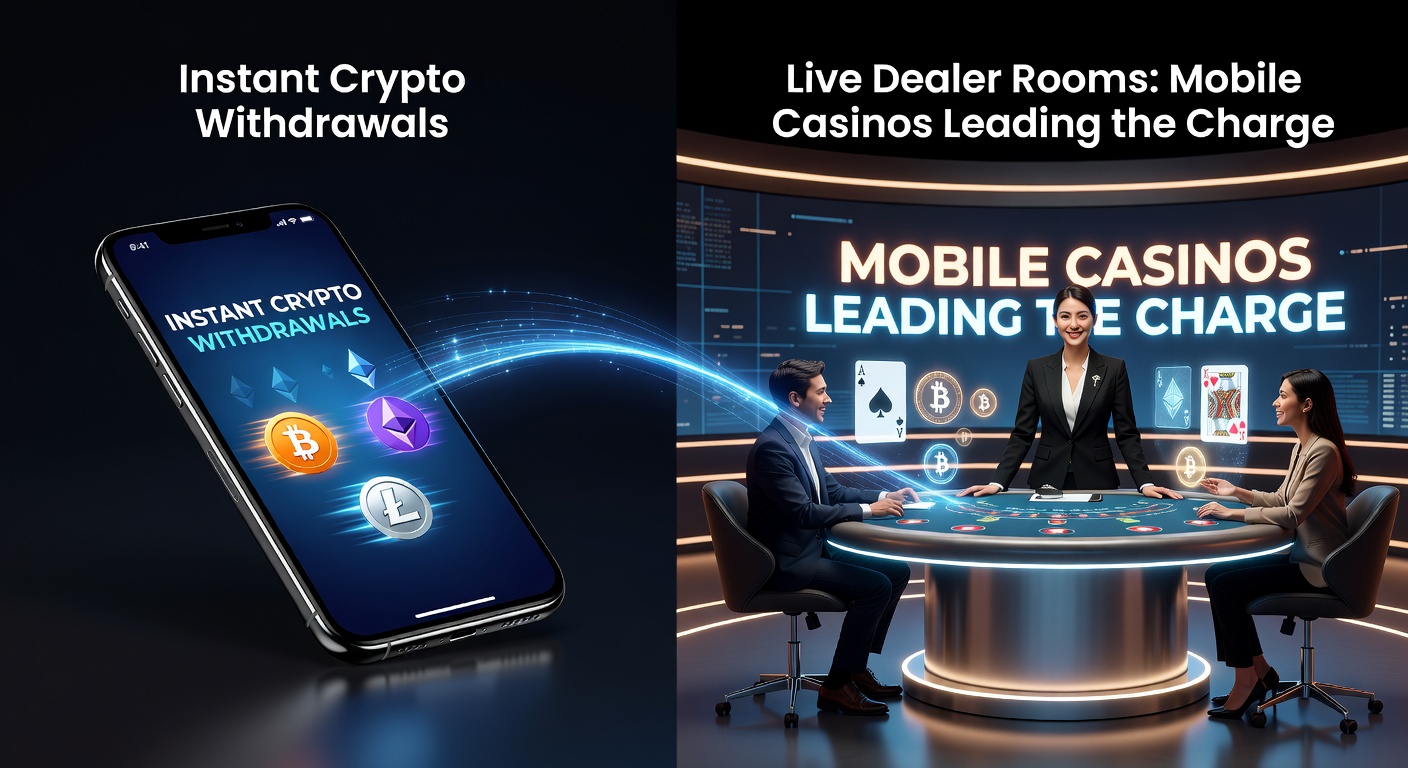 Live dealer aan roulette tafel met cryptocurrency iconen op mobiel scherm, symboliserend snelle uitbetalingen