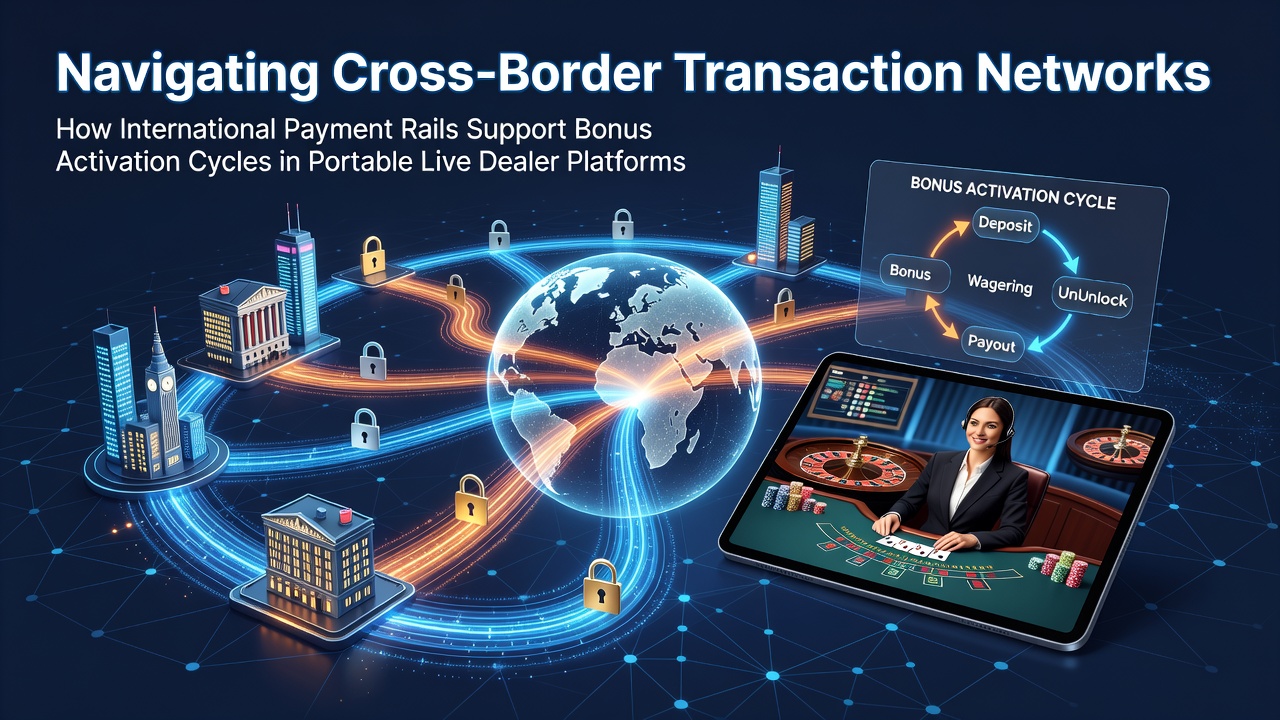 Internationale betalingsrails die bonusactiveringen ondersteunen in draagbare live dealer systemen