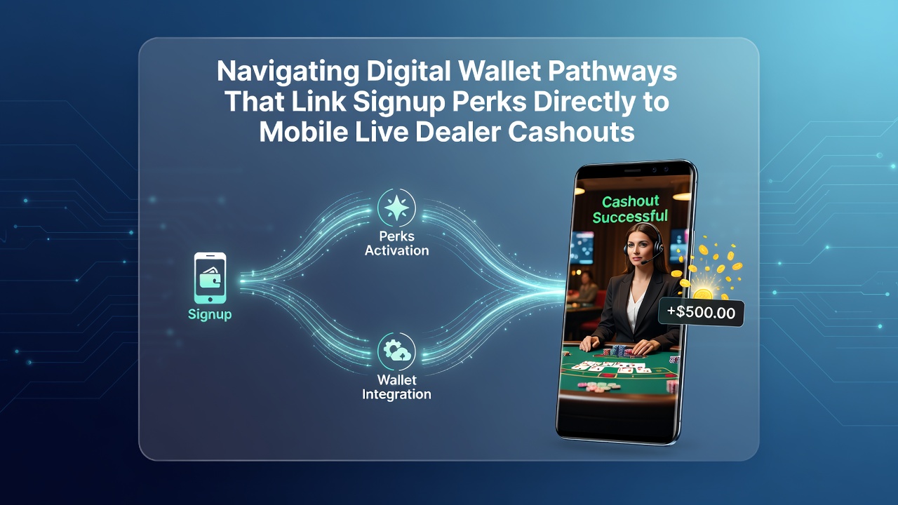 Mobiele live dealer interface met e-wallet cashout opties en bonus tracking