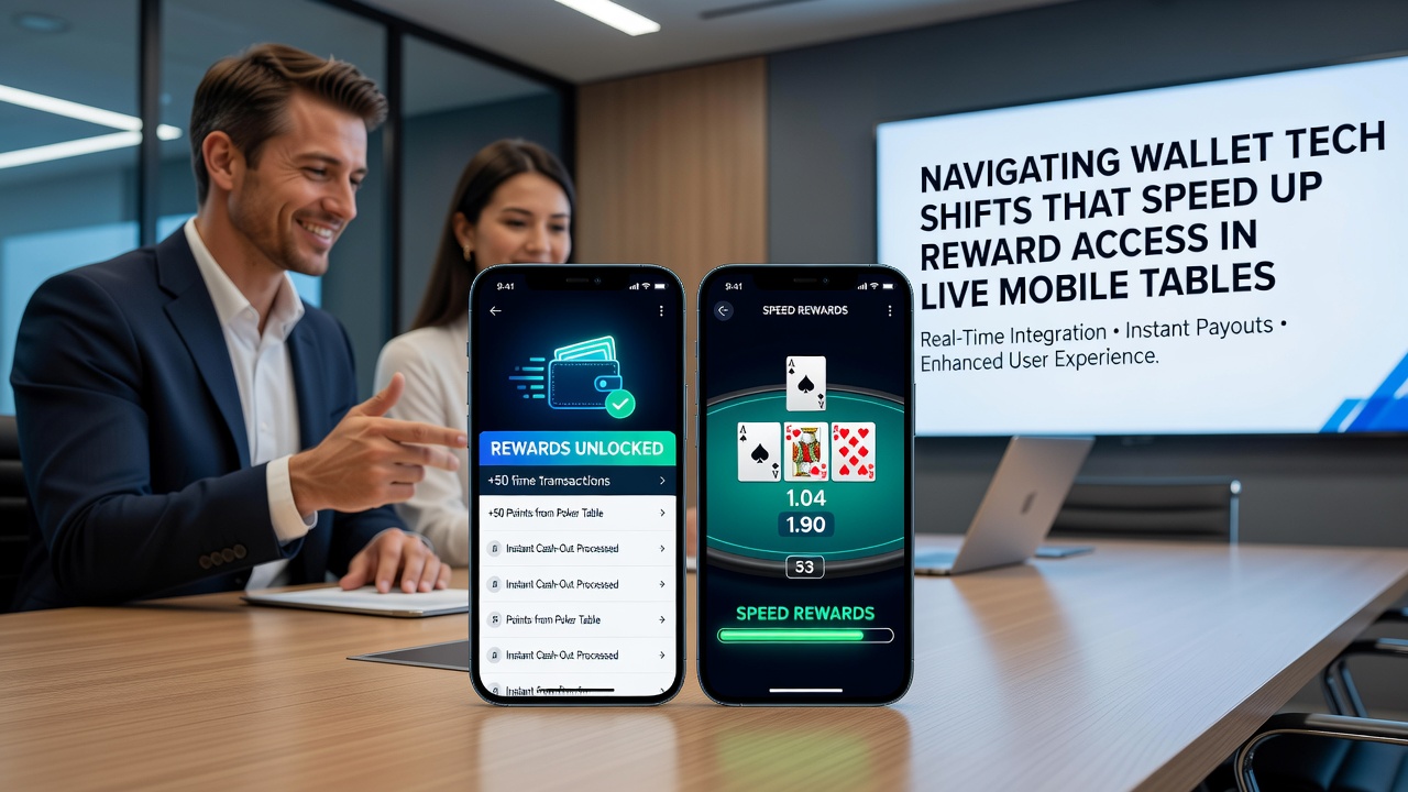 Diagram van wallet technologie integratie met live mobiele casino systemen